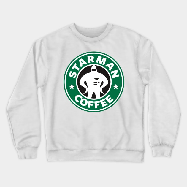 Starman Coffee Crewneck Sweatshirt by Phantom Cell